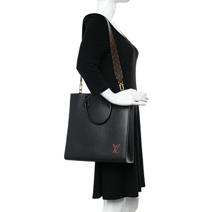 Louis Vuitton Epi Sac Plat PM Black 2 of 9