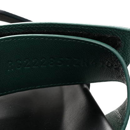 Hermes Epsom Mens Chypre Sandals 41 Bleu Celeste Vert Oyat 9 of 11