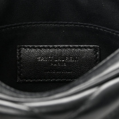 Saint Laurent Calfskin Matelasse Monogram Lou Belt Bag Black 6 of 11