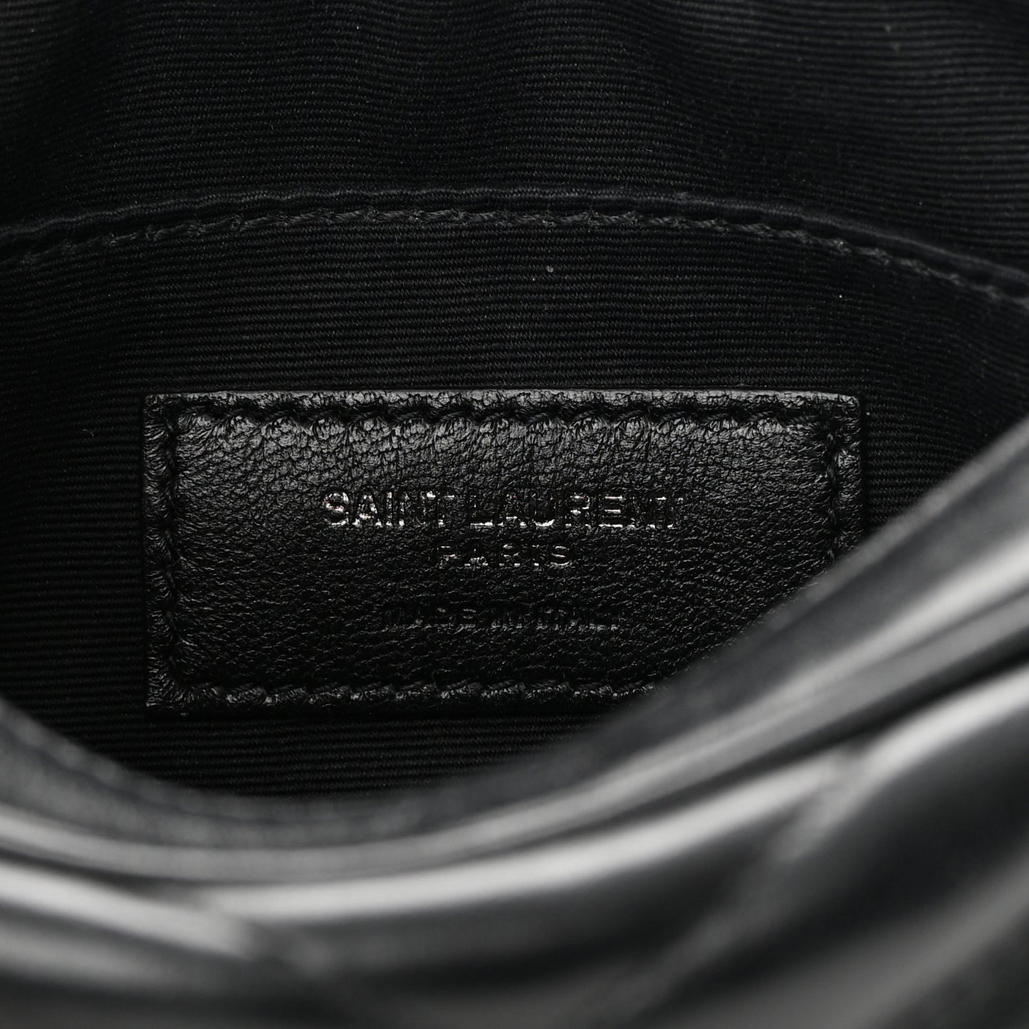 Calfskin Matelasse Monogram Lou Belt Bag Black
