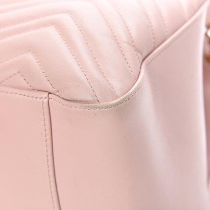 Gucci Calfskin Matelasse Medium GG Marmont Shoulder Tote Bag Perfect Pink 9 of 16