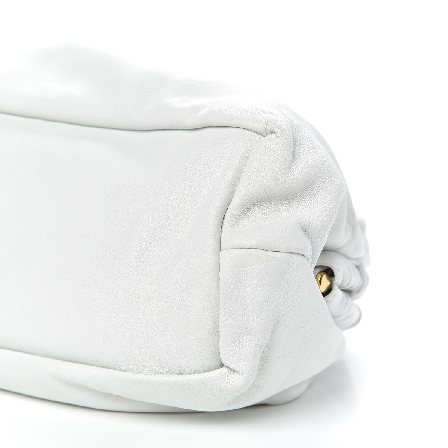 Mansur Gavriel Lambskin Cloud Clutch White 10 of 10