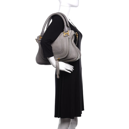 Chloe Calfskin Medium Marcie Satchel Cashmere Grey 3 of 10