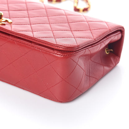 Chanel Lambskin Quilted Small Single Flap Red 11 of 12