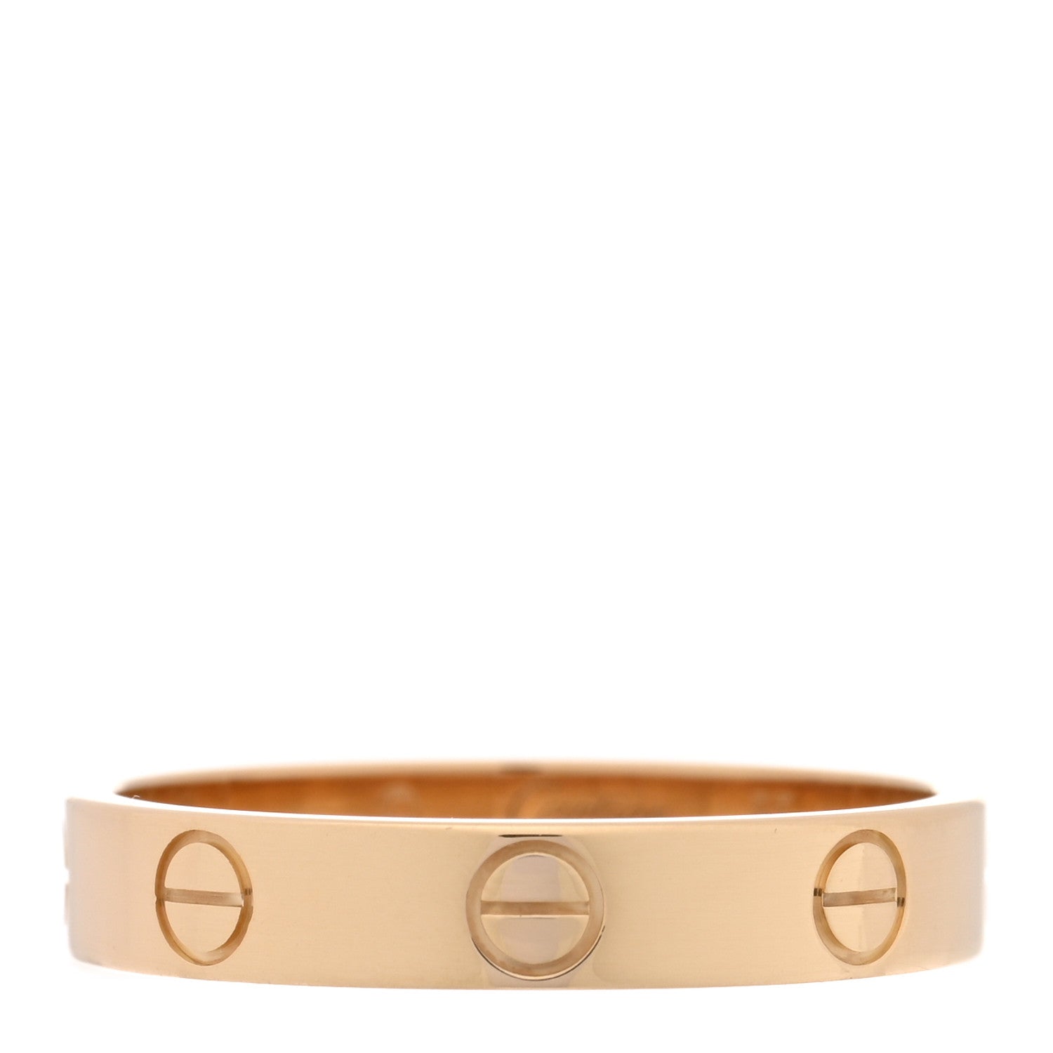 Cartier 18K Yellow Gold 3.5mm LOVE Wedding Band Ring 55 7.25 1 of 4