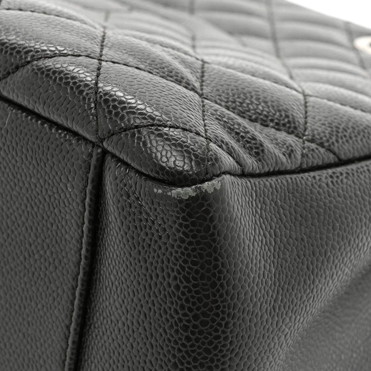 Chanel Caviar Quilted Grand Shopping Tote GST Dark Grey 16 of 22