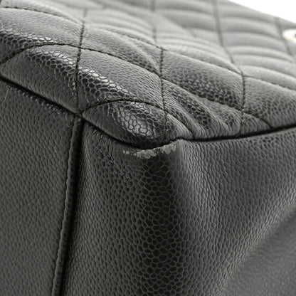 Chanel Caviar Quilted Grand Shopping Tote GST Dark Grey 16 of 22