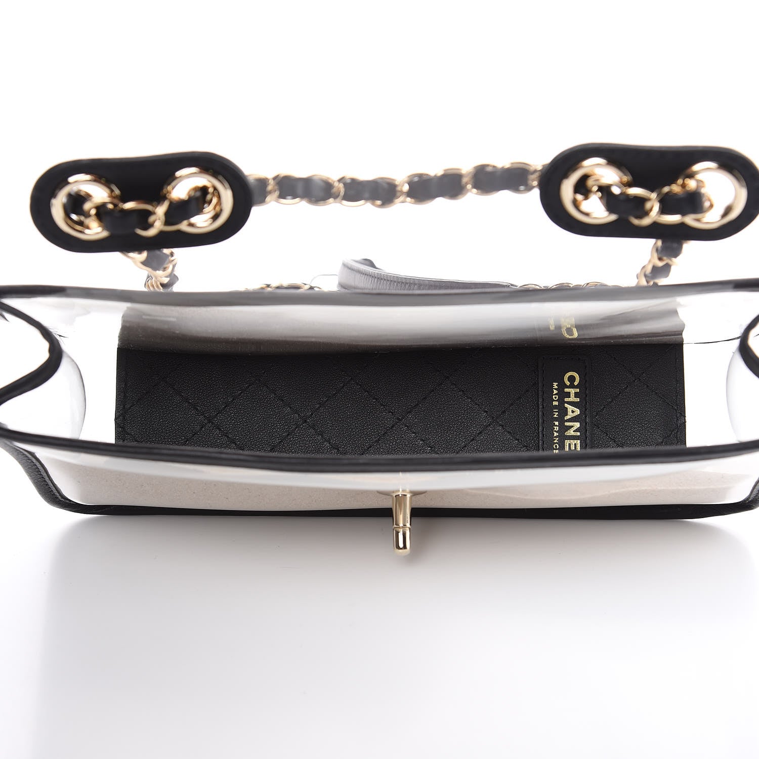 Chanel Lambskin PVC Medium Coco Sand Flap Black 5 of 10
