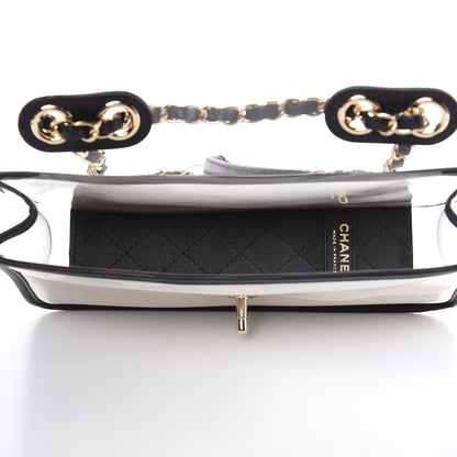 Chanel Lambskin PVC Medium Coco Sand Flap Black 5 of 10