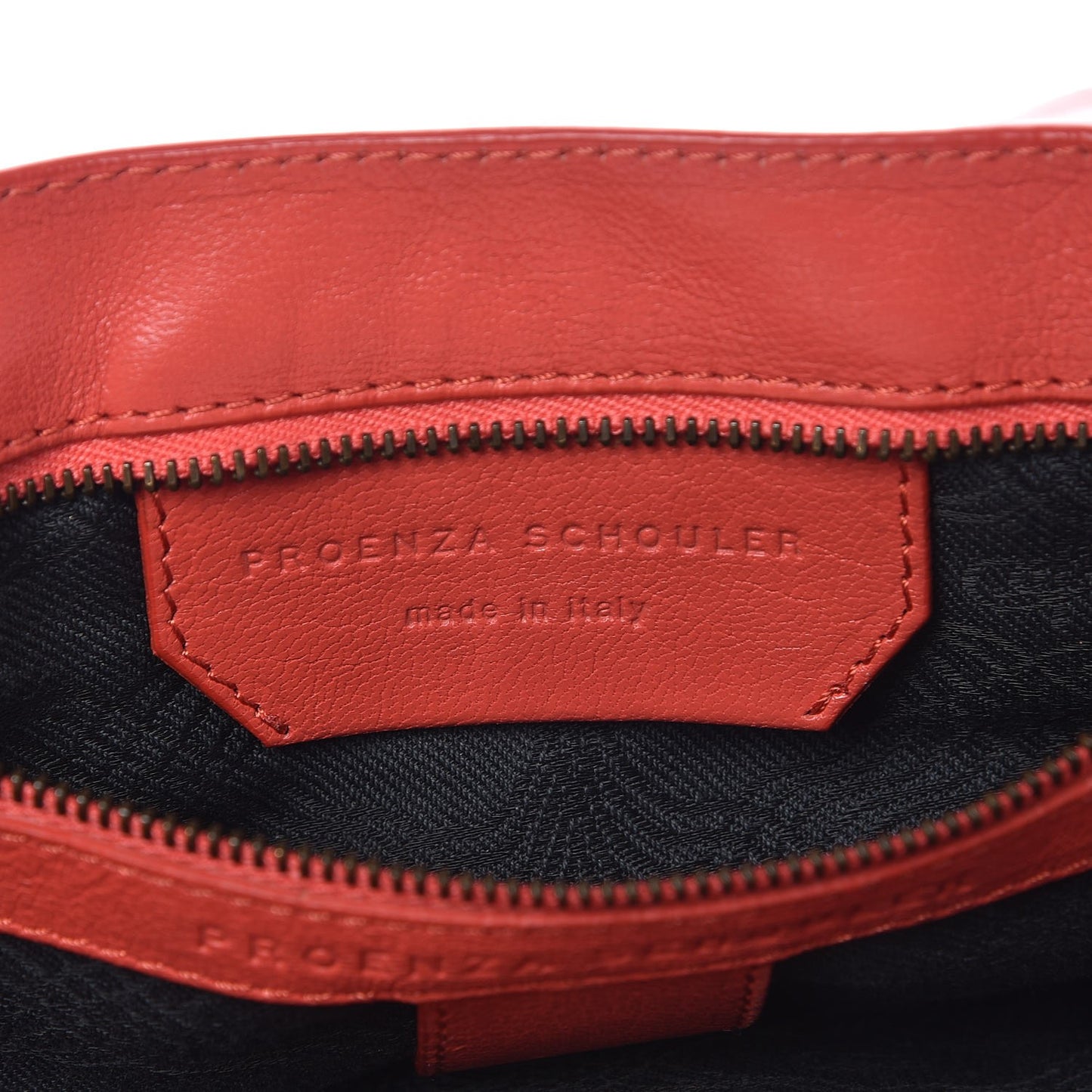 Lambskin Medium PS1 Satchel Deep Coral