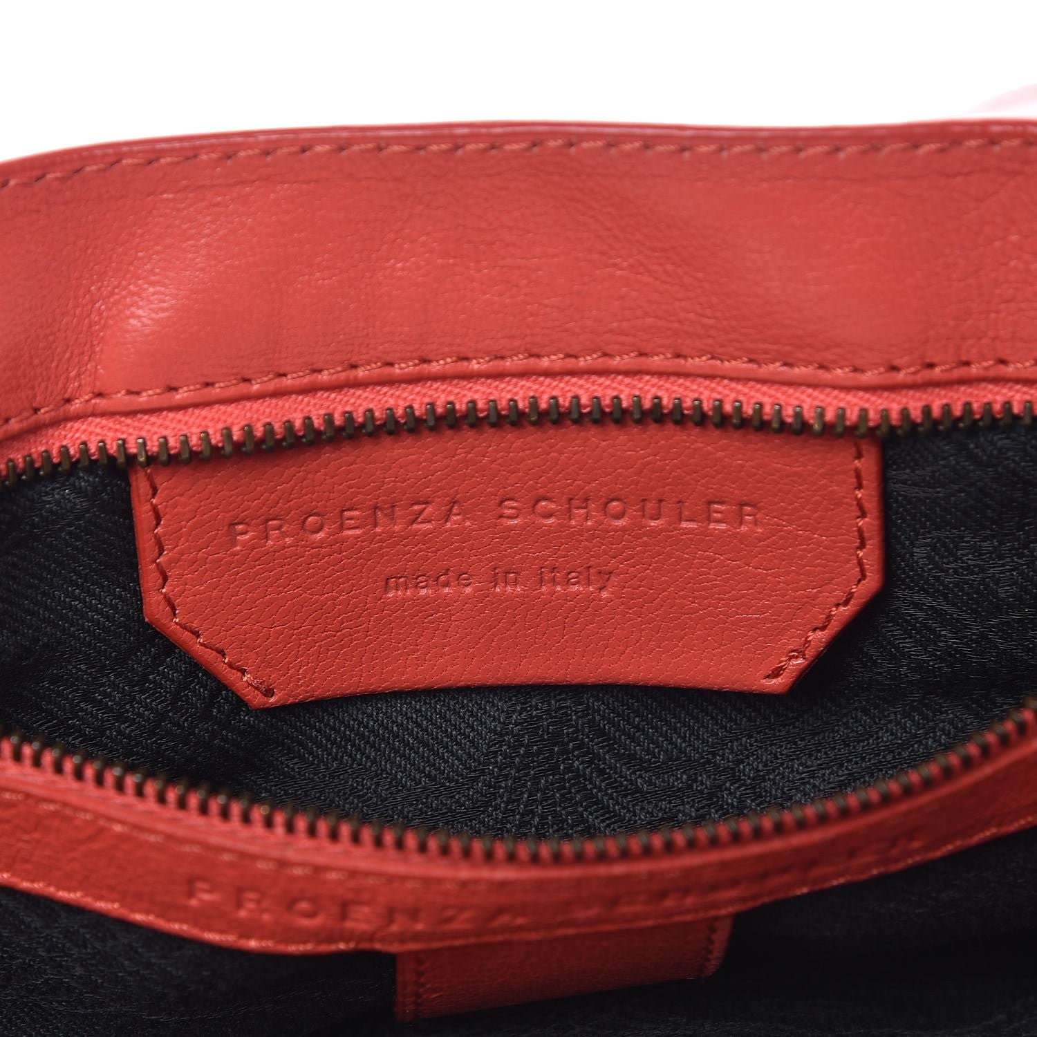 Proenza Schouler Lambskin Medium PS1 Satchel Deep Coral 8 of 15