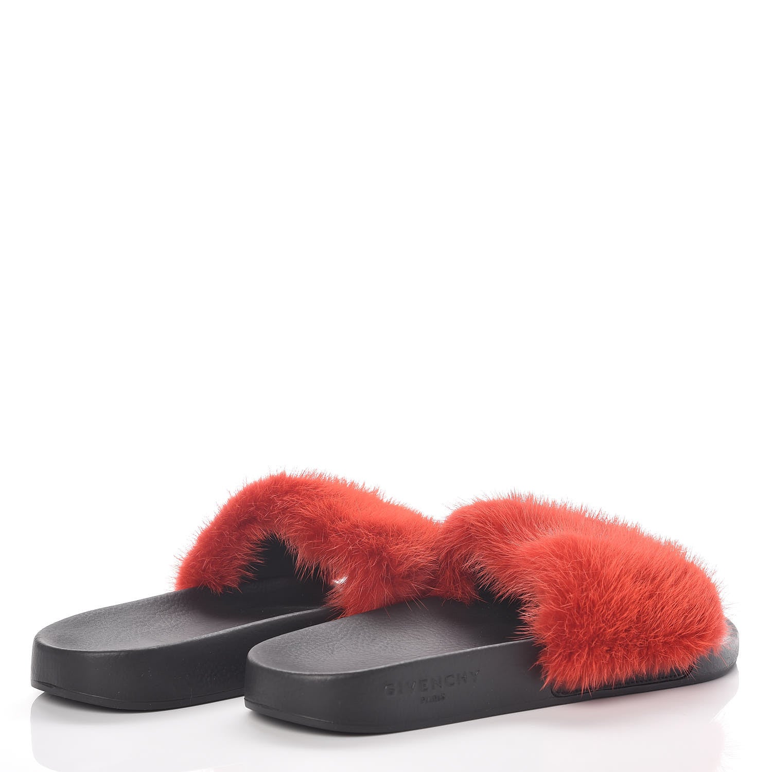 Givenchy Mink Rubber Slide Sandals 40 Red 4 of 7