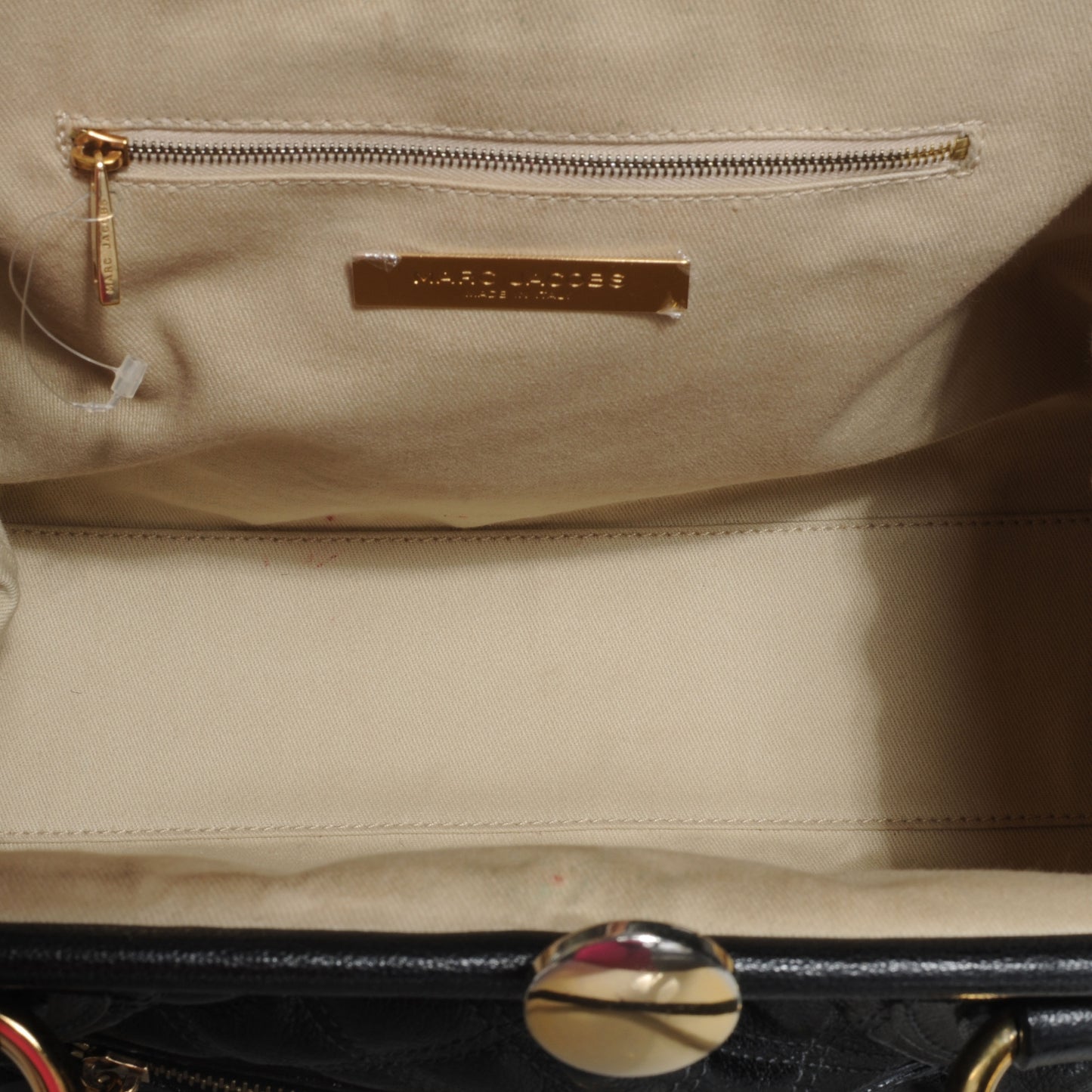 Quilted Leather Stam Black