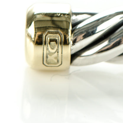 David Yurman Sterling Silver 18K Yellow Gold 6mm Cable Classics Bracelet 6 of 7