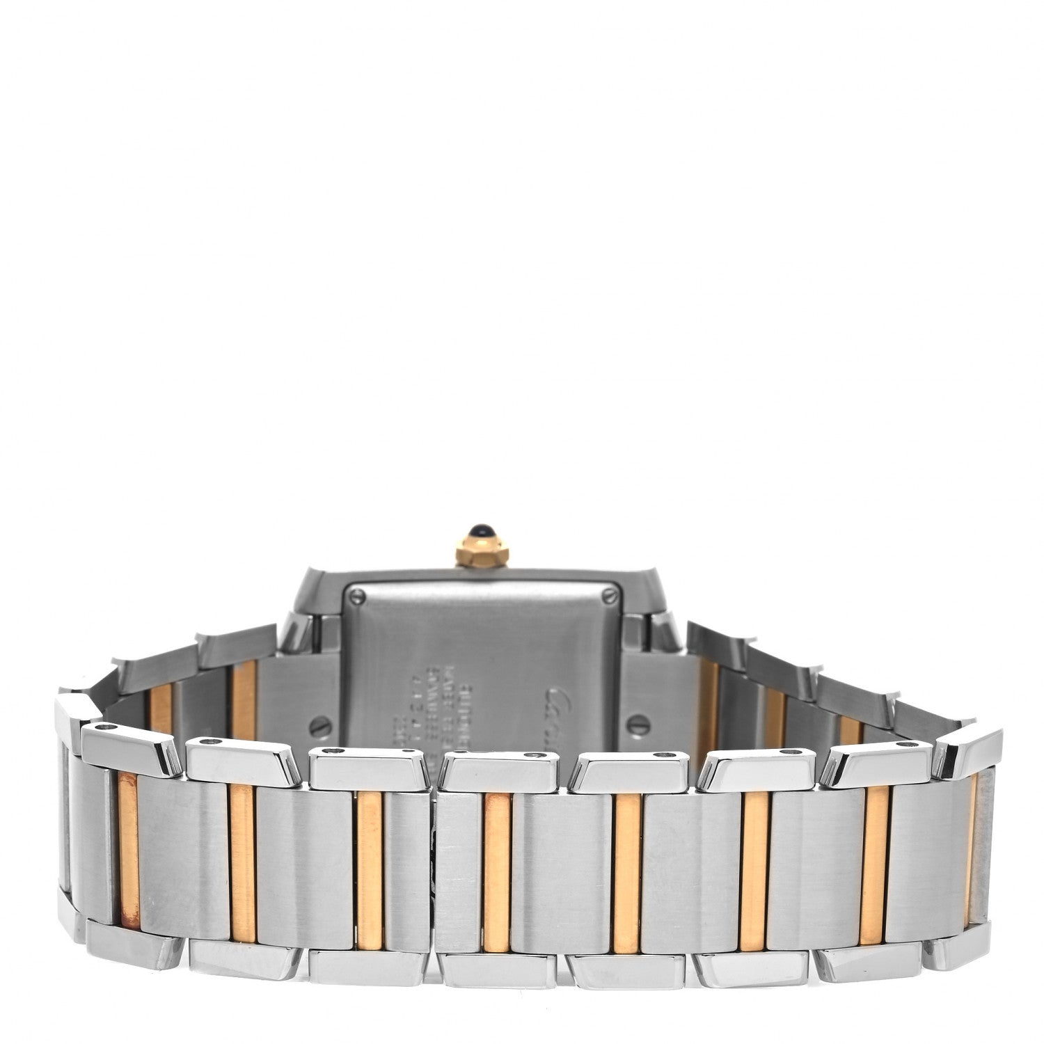 Cartier Stainless Steel 18K Yellow Gold 28mm Tank Francaise Automatic Watch 3 of 4