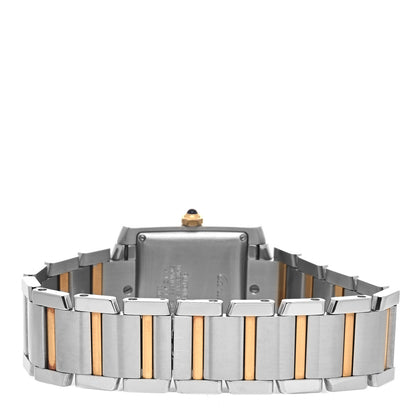 Cartier Stainless Steel 18K Yellow Gold 28mm Tank Francaise Automatic Watch 3 of 4
