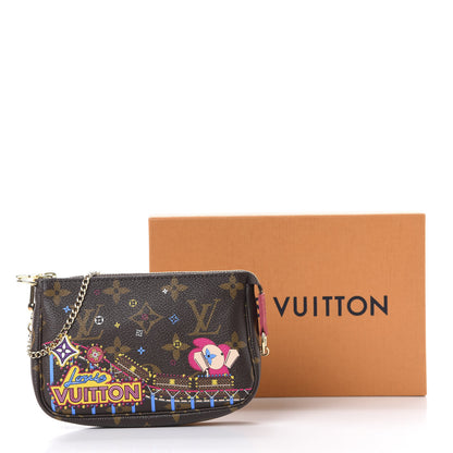 Louis Vuitton Monogram 2020 Christmas Animation Roller Coaster Mini Pochette Accessories Pivoine 10 of 10