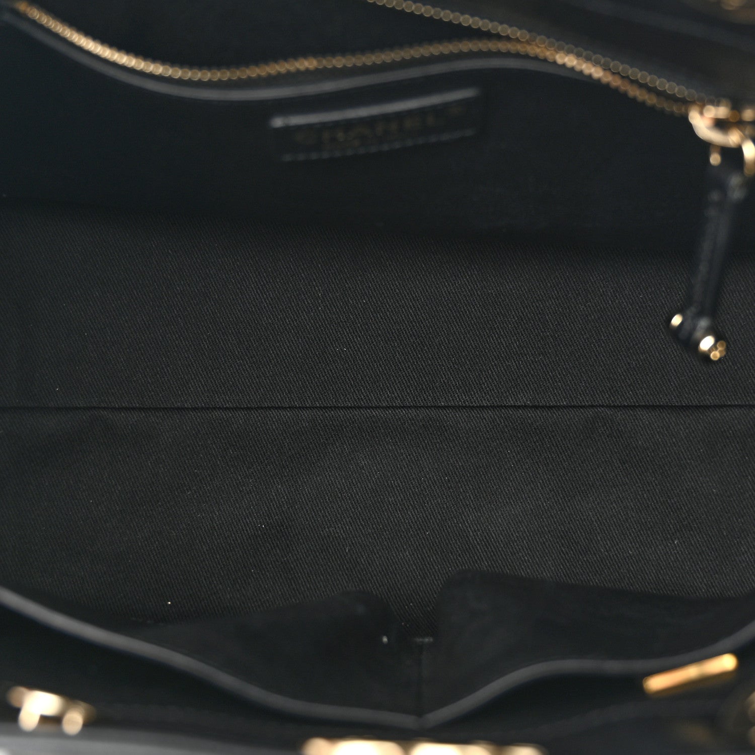 Chanel Caviar Quilted Small Shopping Tote Black 5 of 10