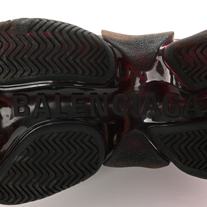 Balenciaga Fabric Mesh Clear Sole Womens Triple S Sneakers 39 Black Pink Neon 6 of 16