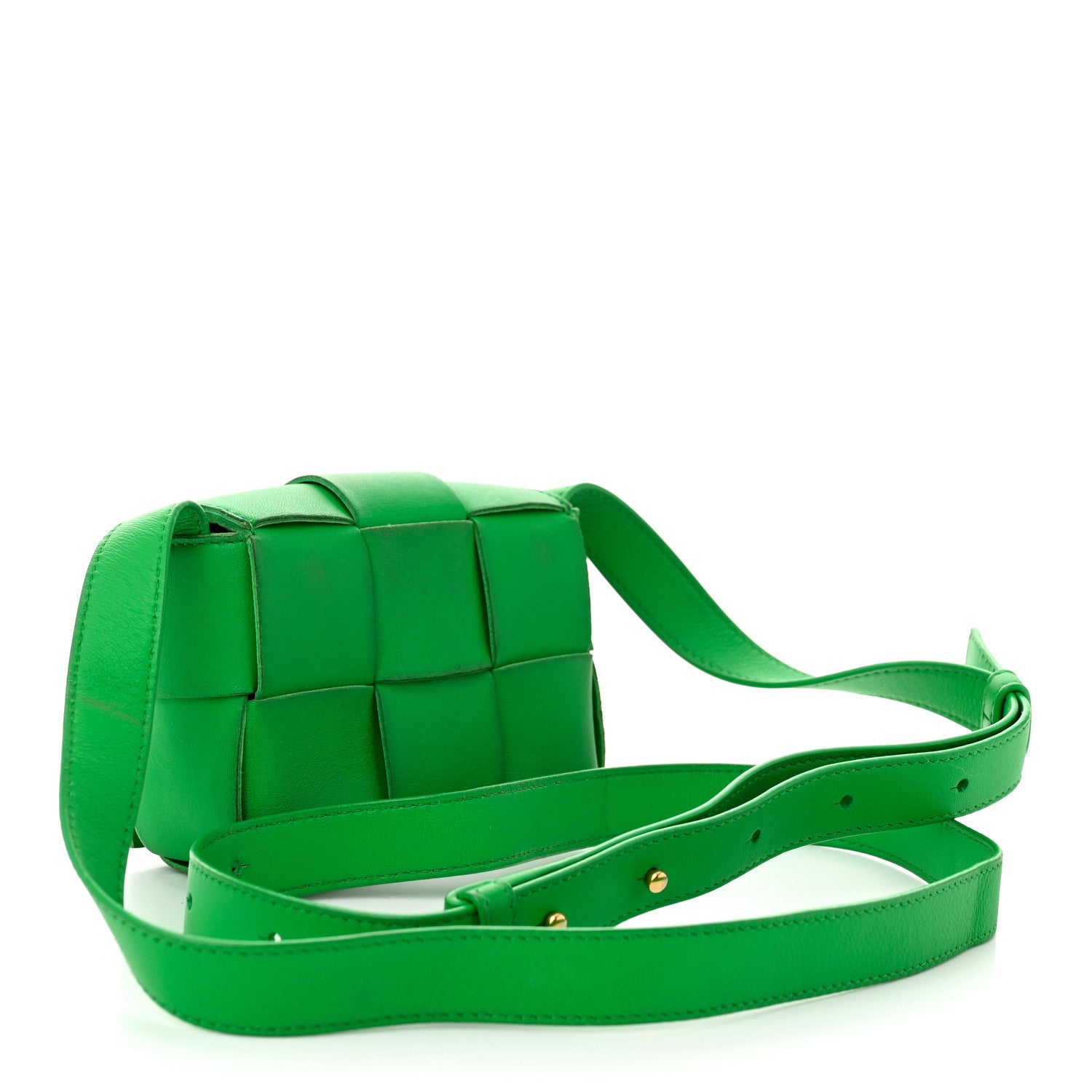 Bottega Veneta Lambskin Maxi Intrecciato Extra Mini Cassette Crossbody Bag Parakeet 3 of 11