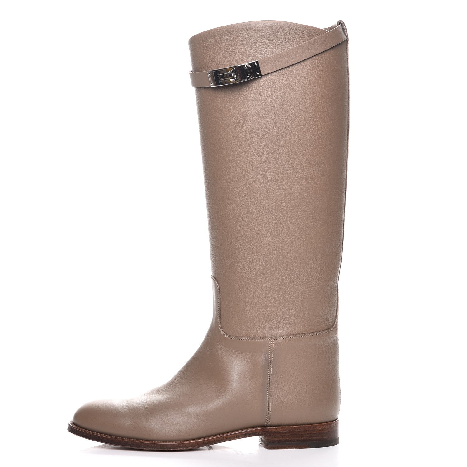 Hermes Swift Kelly Jumping Boots 39 Etoupe 1 of 10