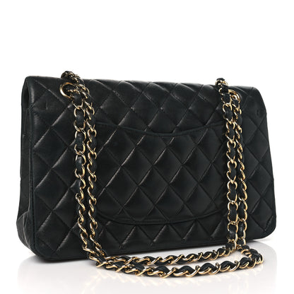 Chanel Lambskin Quilted Medium Double Flap Black 3 of 14