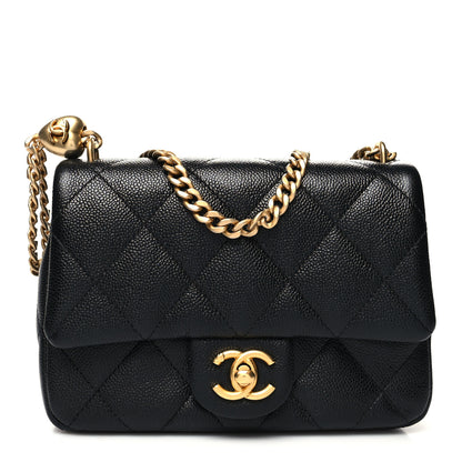 Chanel Caviar Quilted Mini Sweetheart Flap Black 1 of 10
