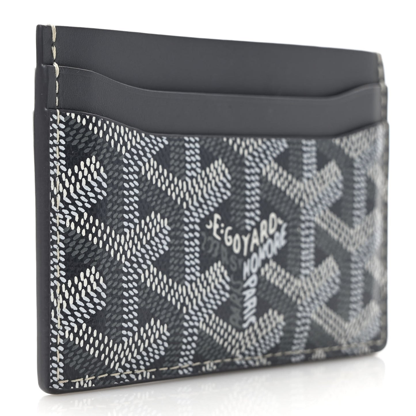 Goyardine Saint Sulpice Card Holder Grey