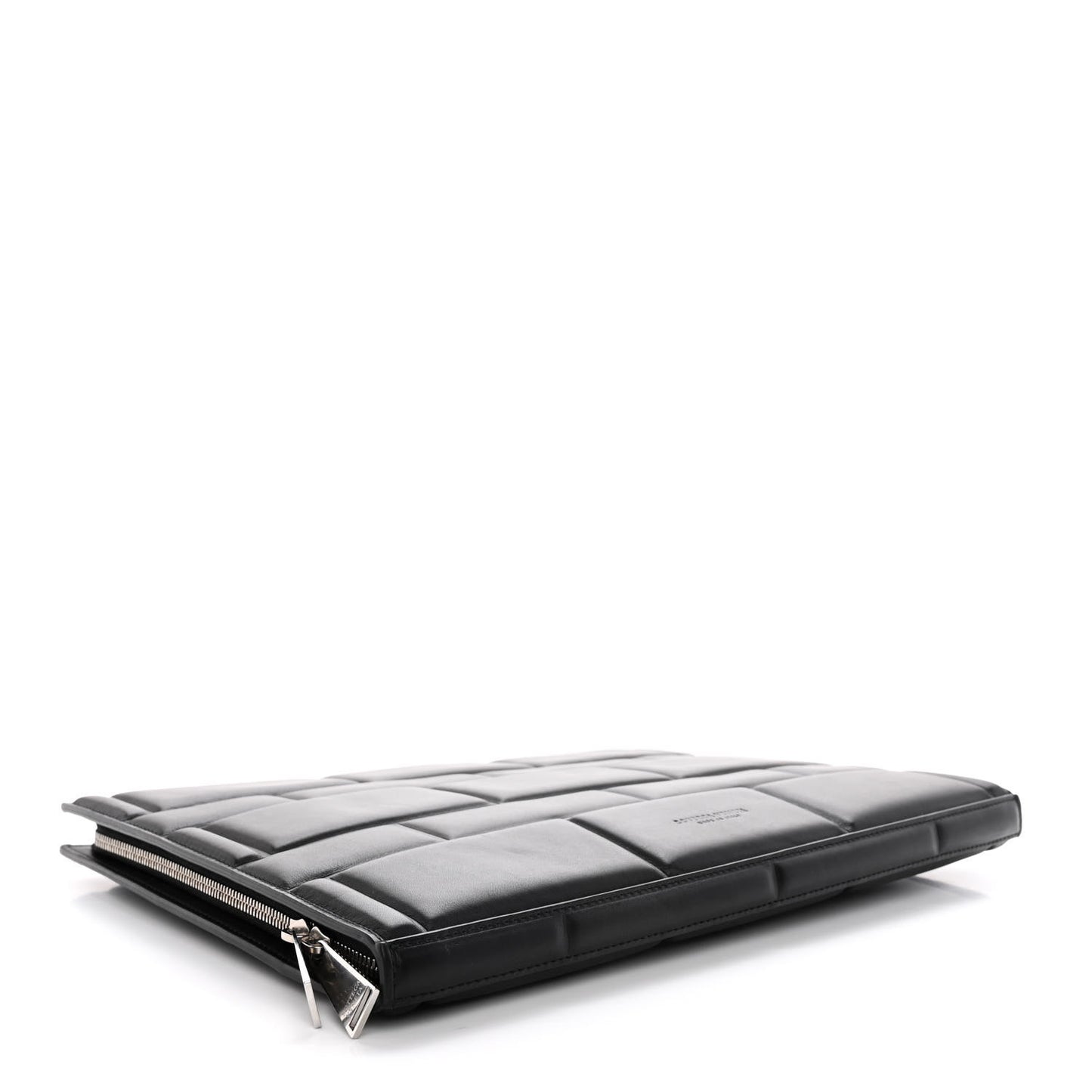 Embossed Nappa Laptop Case Black