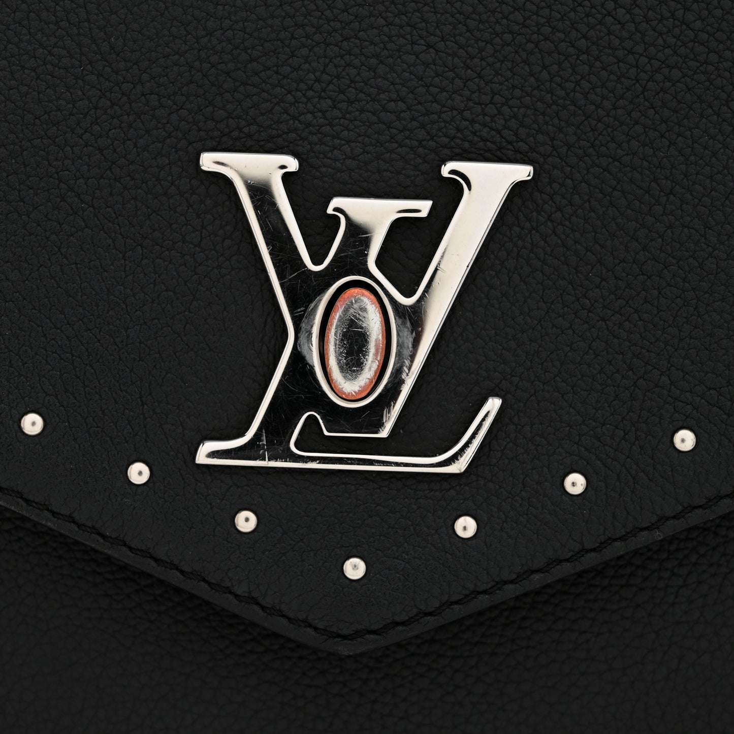 Soft Calfskin My Lockme Studs Black