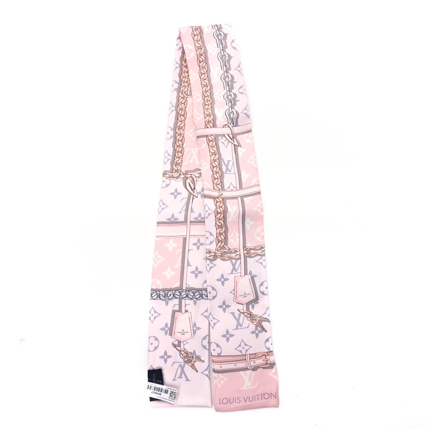 Louis Vuitton Silk Monogram Confidential Bandeau Light Pink 2 of 3