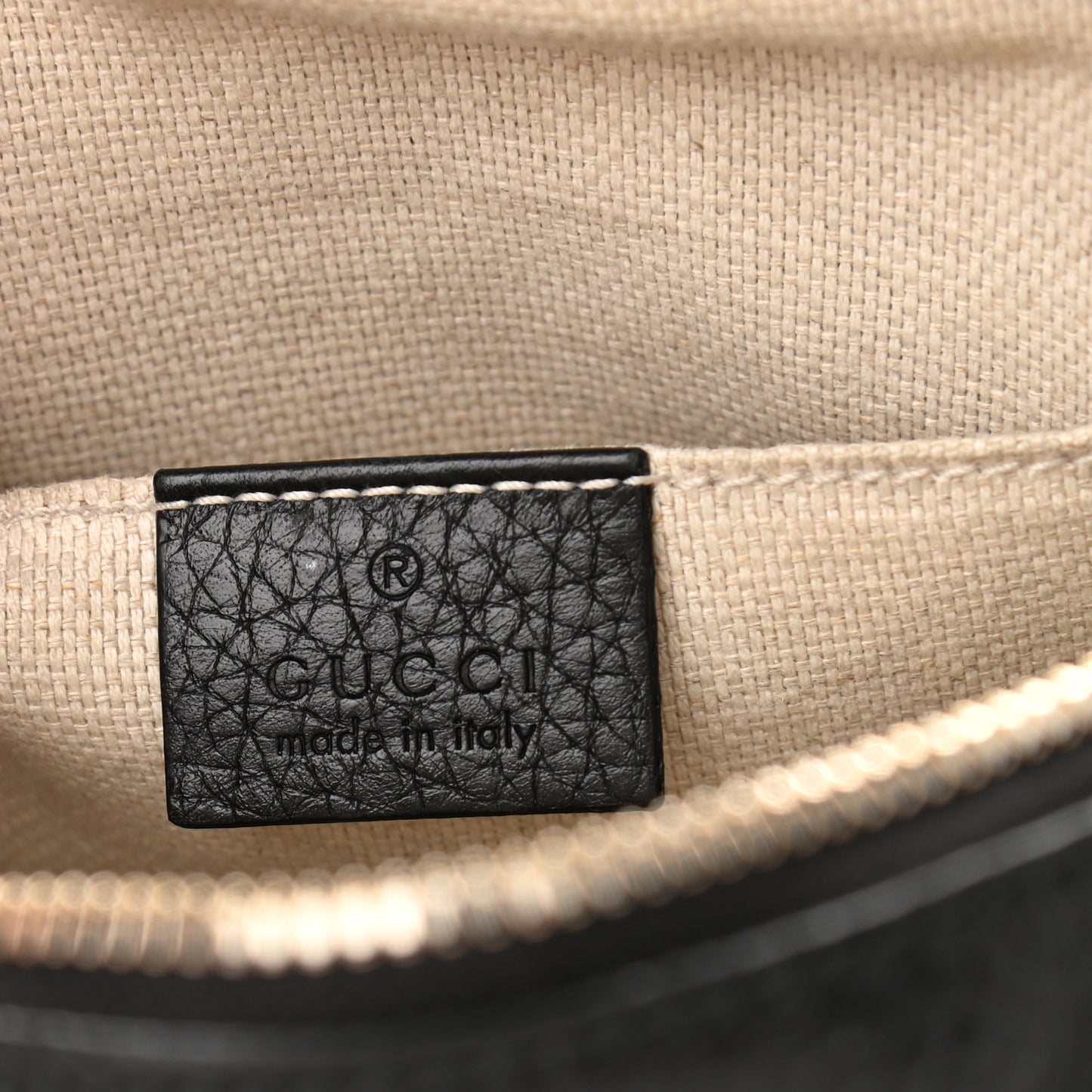 Pebbled Calfskin Small Soho Disco Bag Black