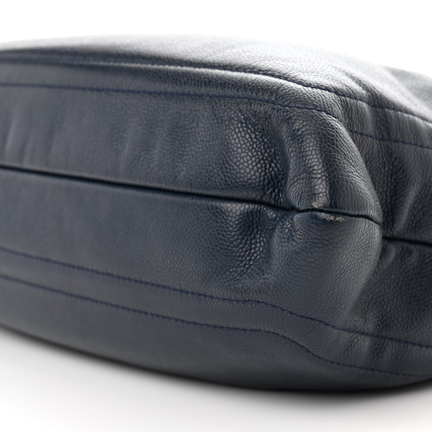 Caviar CC Timeless Shopping Tote Navy