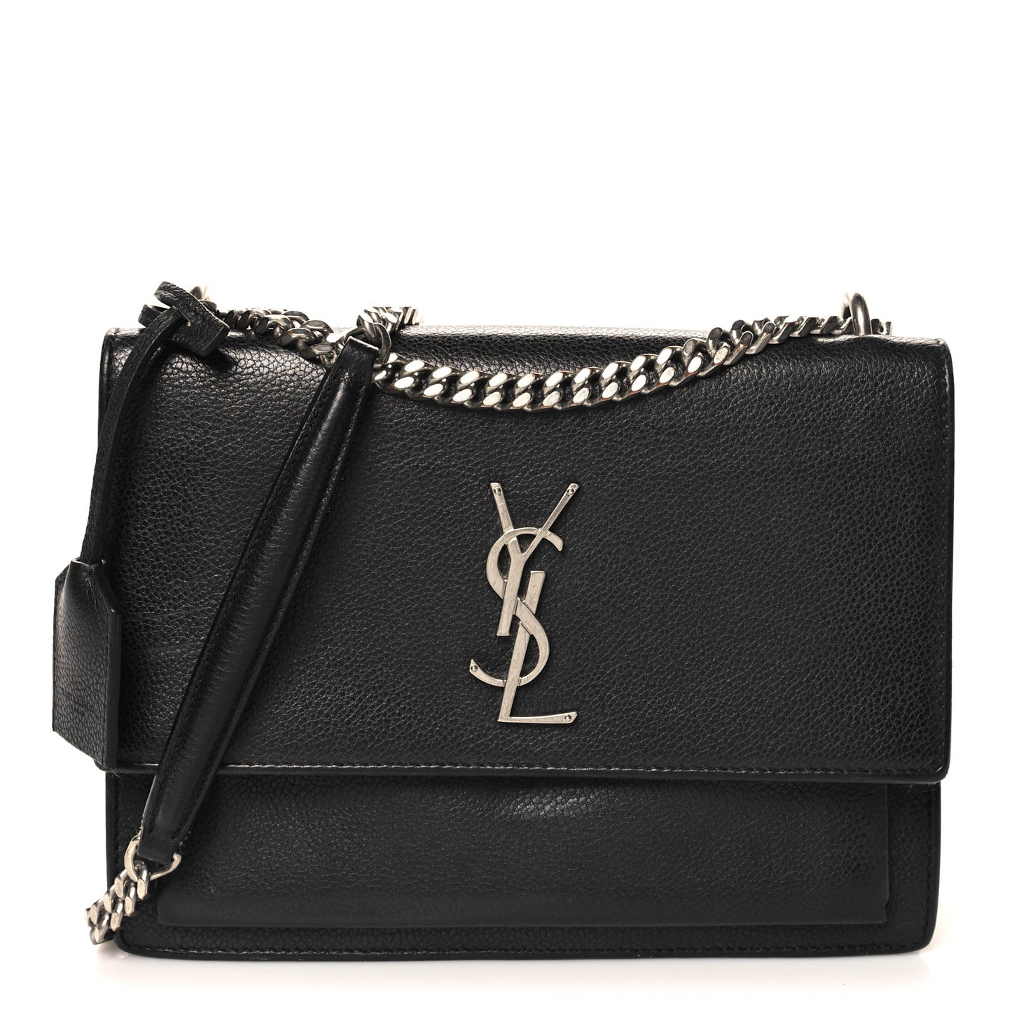 Grained Calfskin Medium Monogram Sunset Black