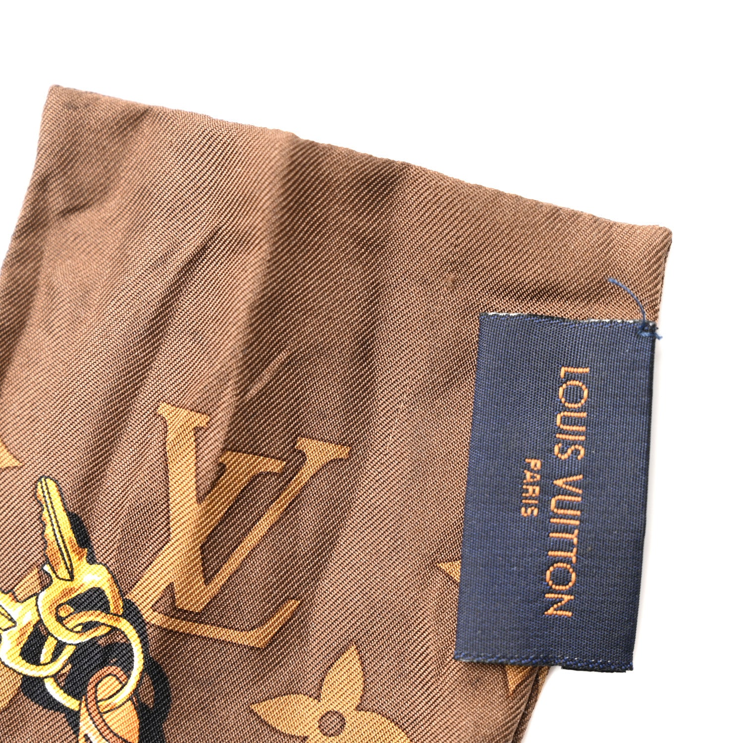 Louis Vuitton Silk Monogram Confidential Bandeau Brown 6 of 6