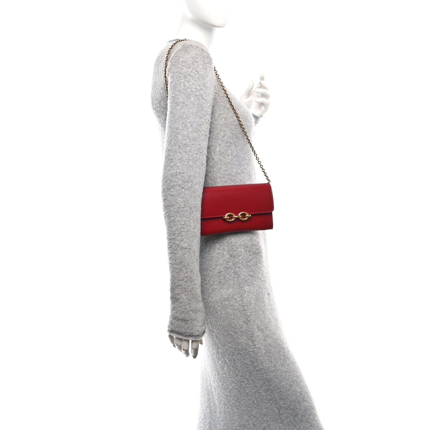 Smooth Calfskin Le Maillon Chain Wallet Opyum Red Opyum Red