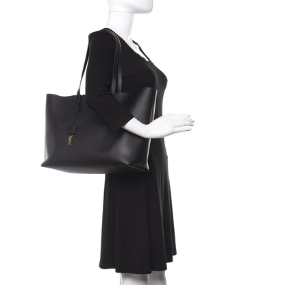 Saint Laurent Calfskin Large Shopping Tote Black 2 of 12