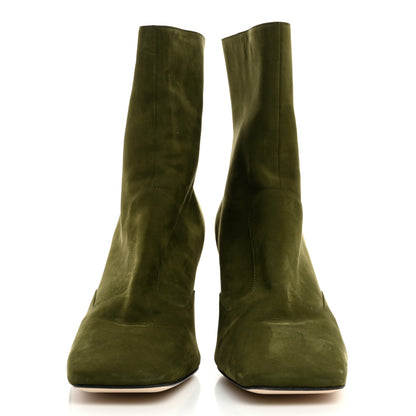 Fendi Tronchetto Nabuk FFreedom Ankle Boots 39.5 Amazzonia 2 of 8
