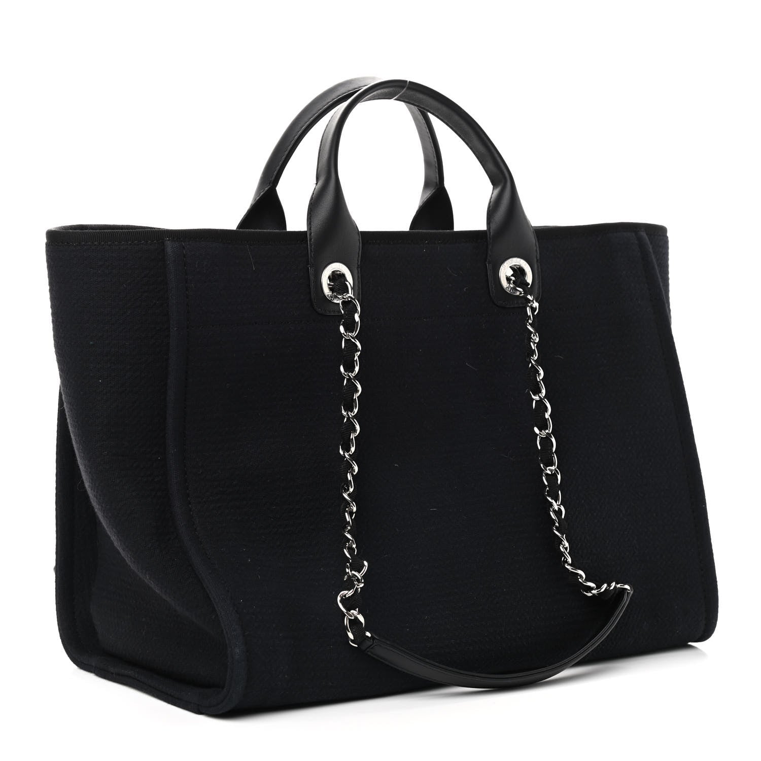 Chanel Deauville Tote Black 4 of 10