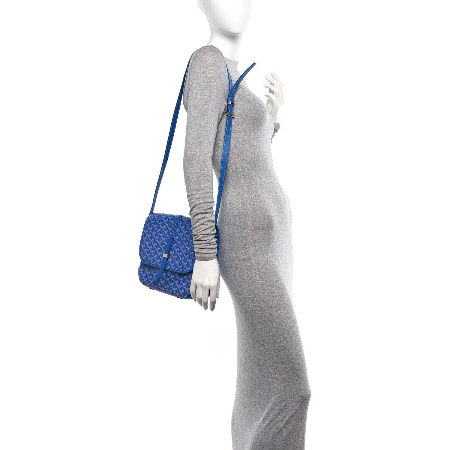 Goyard Goyardine Belvedere II MM Messenger Bag Sky Blue 3 of 9