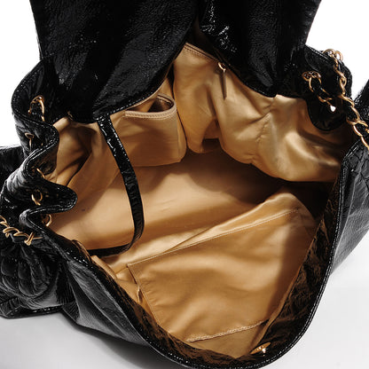 Chanel Vinyl Rock and Chain Large Flap Black 5 of 7