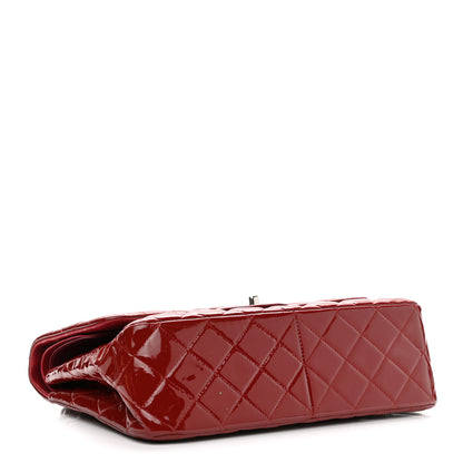Chanel Patent Quilted Jumbo Double Flap Red 3 of 11