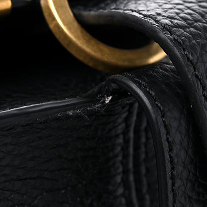 Chloe Grained Calfskin Small Marcie Saddle Bag Black 9 of 10