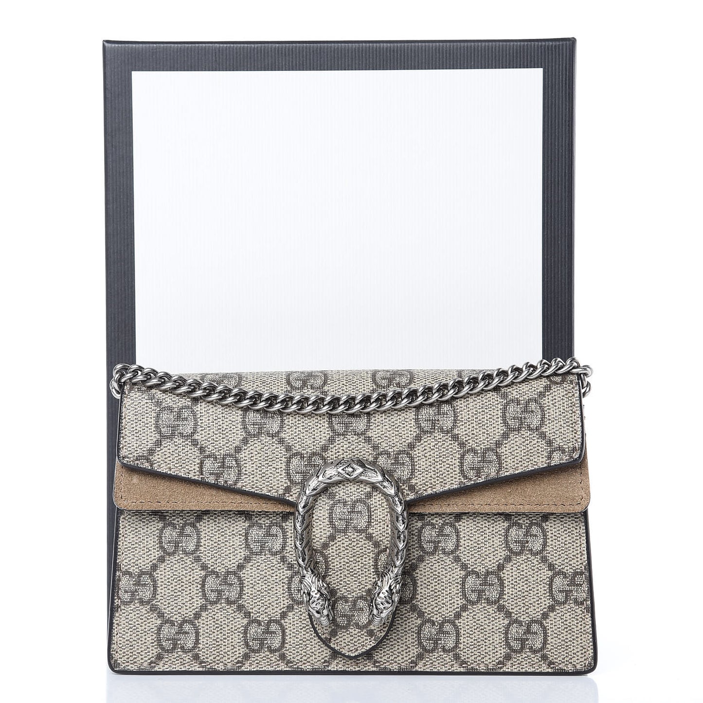 GG Supreme Monogram Super Mini Dionysus Shoulder Bag Taupe
