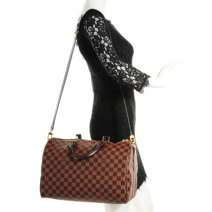 Louis Vuitton Damier Ebene Speedy Bandouliere 35 2 of 7