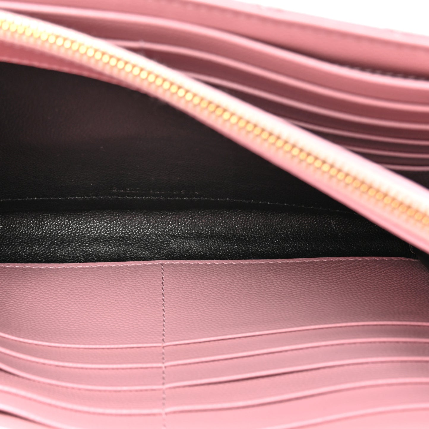 Grain De Poudre Matelasse Chevron Monogram Chain Wallet Tender Pink