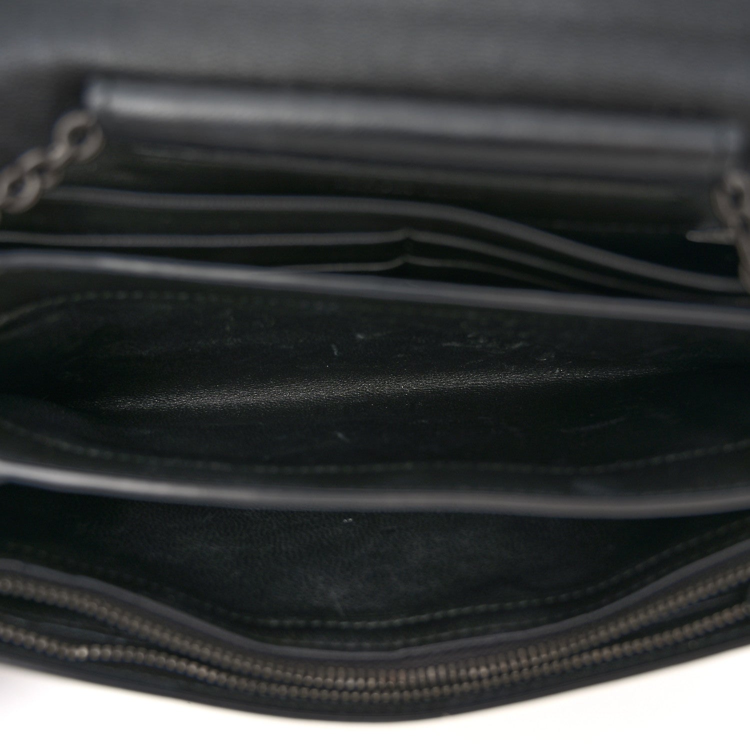 Bottega Veneta Nappa Intrecciato Continental Wallet on Chain Black 5 of 13