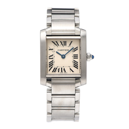 Cartier Stainless Steel 20mm Tank Francaise Quartz Watch 1 of 6
