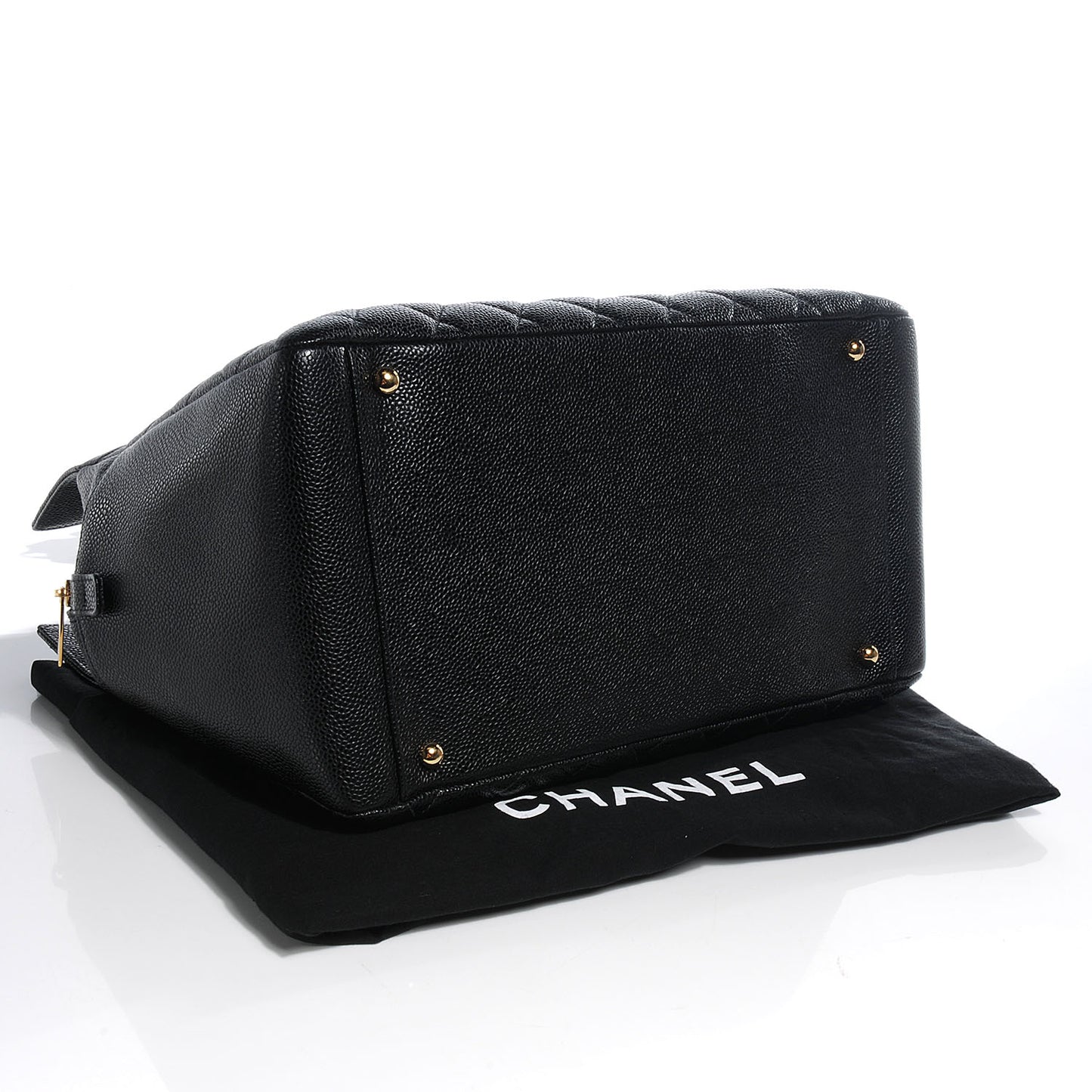 Caviar Timeless Classic Shopping Tote Black