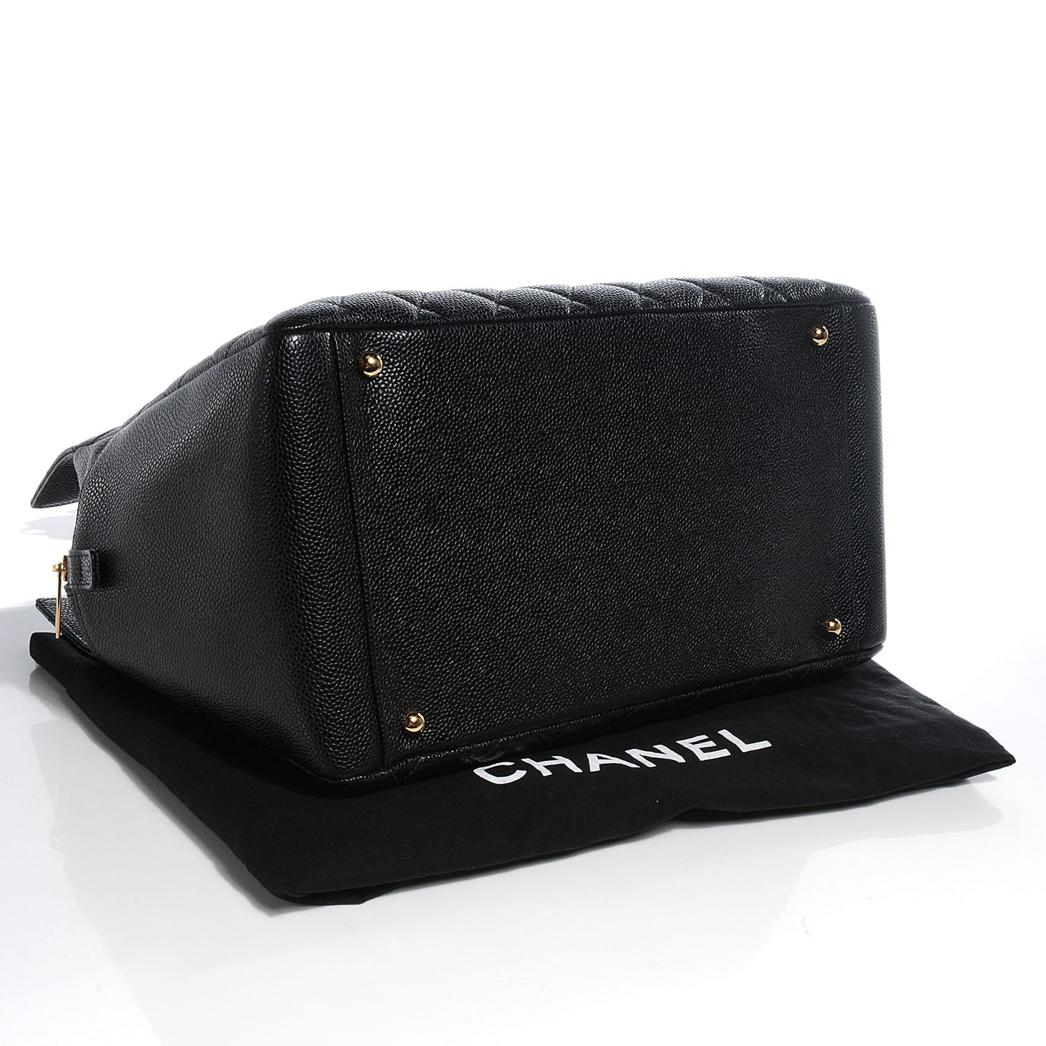 Chanel Caviar Timeless Classic Shopping Tote Black 4 of 7